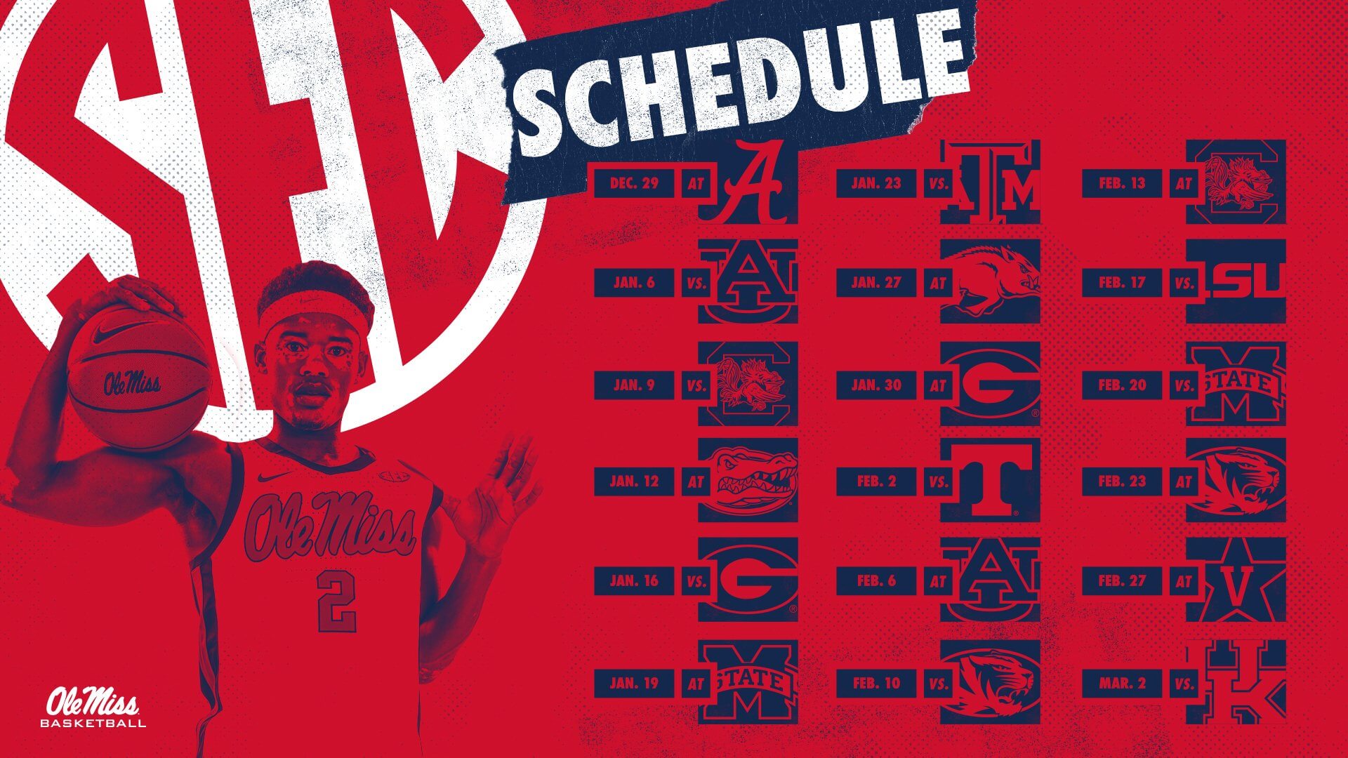 Ole Miss Releases SEC Basketball Schedule