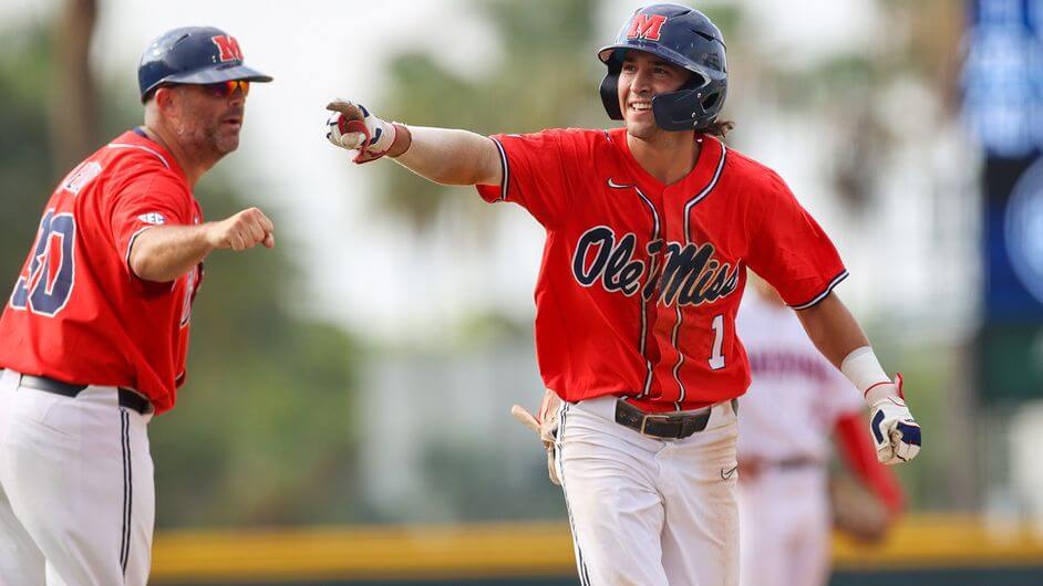 Ole miss store red baseball jersey