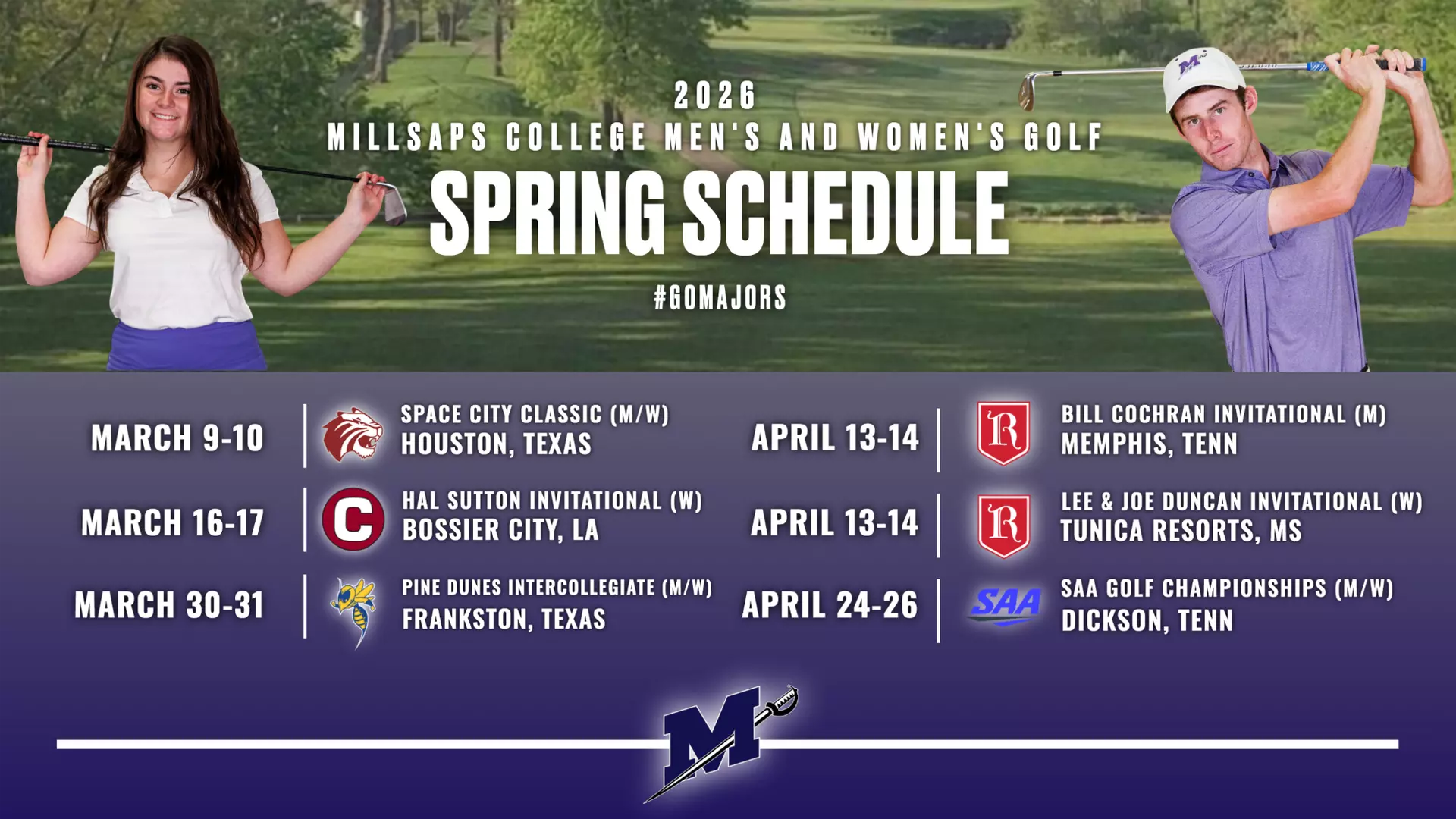 Golf Spring Update Millsaps College Golf Teams Announce 2026 Spring Schedule - Mississippi ...