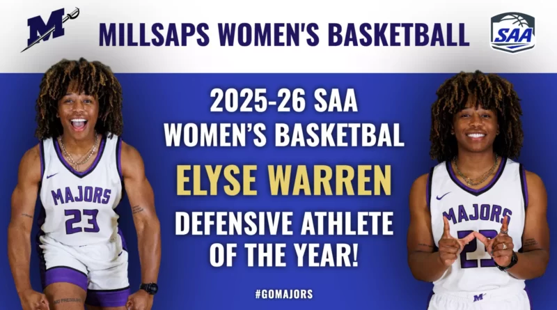 Warren Named SAA Defensive Player of the Year as Millsaps Women Earn Five Awards Warren Selected SAA Defensive Athlete of the Year, Trio Named All-Conference