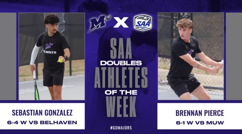 Millsaps Duo Gonzalez, Pierce Named SAA Men’s Tennis Doubles Athletes of the Week Gonzalez, Pierce Selected SAA Men's Tennis Doubles Athletes of the Week