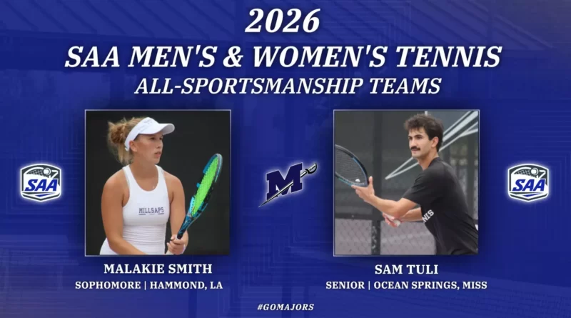 Millsaps Tennis Players Malakie Smith, Sam Tuli Named to SAA All-Sportsmanship Teams Malakie Smith, Sam Tuli Named to SAA All-Sportsmanship Teams
