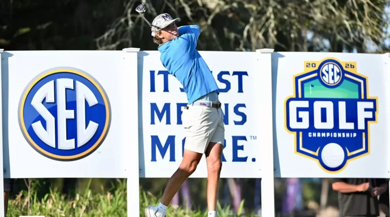 Ole Miss Men’s Golf Ranks Third at SEC Championship After Two Rounds No. 12 Men’s Golf In Third After Two Rounds at SEC Championship