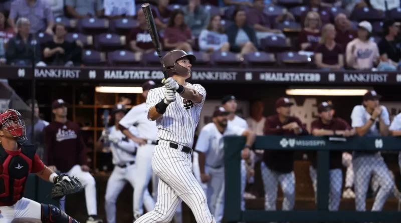 Mississippi State routs Nicholls 21-6 in seven-inning game No. 11 Bulldogs Blast Nicholls, 21-6