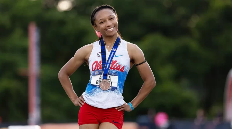 Ole Miss Track & Field’s Alicia Burnett Earns Silver in 100 Meters at SEC Championships Track & Field’s Alicia Burnett Takes 100-Meter Silver to Close 2026 SEC Outdoor Championships