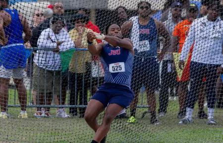Jackson State Athletes Set School Record, Secure Multiple Medals at SWAC Championships Salhab III sets new school record, wins bronze on day one of SWAC Championships