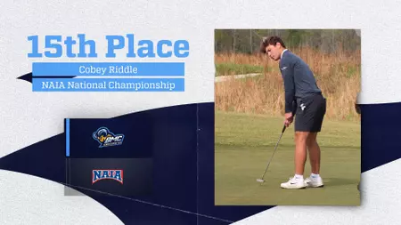Blue Mountain Christian’s Riddle Finishes Top 15 at NAIA Men’s Golf Championship Riddle finishes inside top 15 at NAIA Men’s Golf National Championship