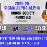 Millsaps Athletes Inducted into Sigma Alpha Alpha Honor Society Millsaps Duo Inducted into 2025-26 Sigma Alpha Alpha Honor Society