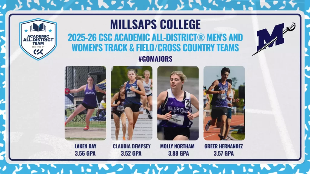 Majors Tally Four on 2025-26 CSC Academic All-District® Track & Field/Cross Country Teams