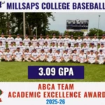 Millsaps Baseball Wins ABCA Academic Excellence Award for 2025-26 Baseball Garners 2025-26 ABCA Team Academic Excellence Award