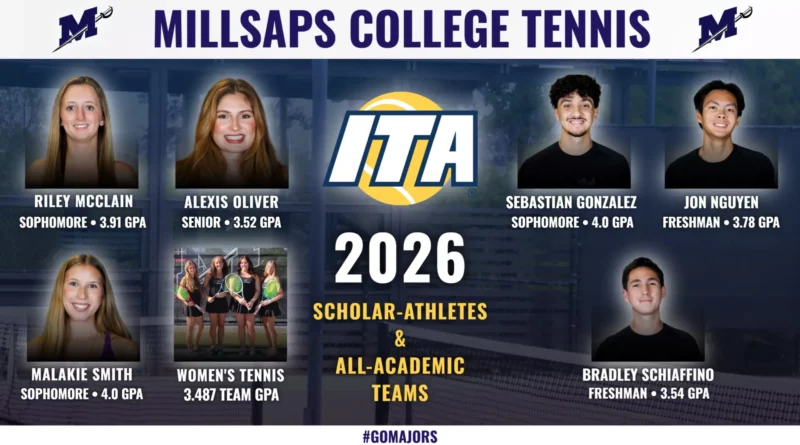 Millsaps Tennis Teams Earn 2026 ITA Academic Honors Millsaps Tennis Garners 2026 ITA Academic Awards