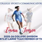 Emma Jensen Named CSC Women's At-Large Team Member of the Year Emma Jensen Named CSC Academic All-America® Team Member of the Year