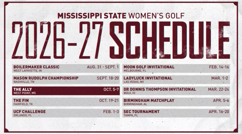 Women’s Golf Announces 2026-27 Tournament Schedule Women's Golf Releases 26-27 Schedule