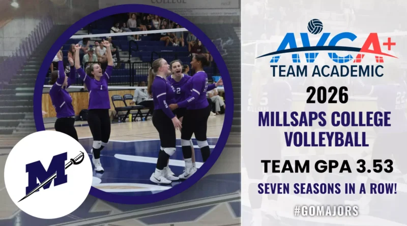 Millsaps Volleyball Wins AVCA Academic Award for Seventh Straight Year Volleyball Secures AVCA Team Academic Award for Seventh Consecutive Season