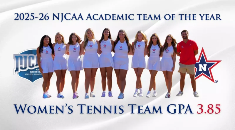 Northwest Mississippi Women’s Tennis Named NJCAA Academic Team of the Year Northwest Women's Tennis Named NJCAA Academic Team of the Year