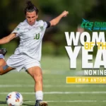 Belhaven Soccer Star Emma Antonoplos Named Nominee for CCS Woman of the Year Emma Antonoplos Named Belhaven Nominee for CCS Woman of the Year