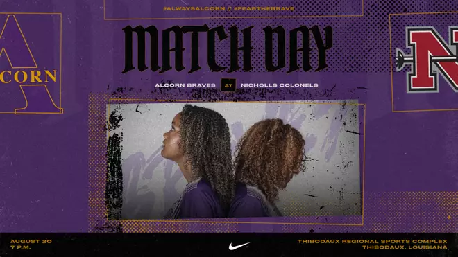 Alcorn Soccer Visits Nicholls State for Midweek Nonconference Match Braves Stop at Nicholls State for Midweek Action