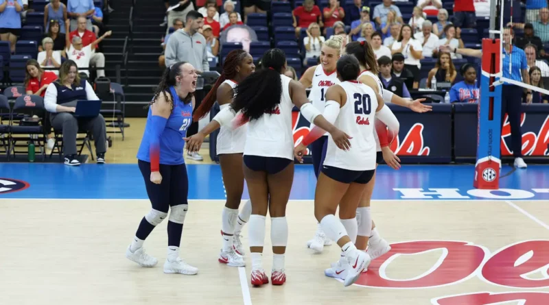 Ole Miss Volleyball Beats Northern Arizona in Four Sets Volleyball Surges to 3-1 Win over Northern Arizona