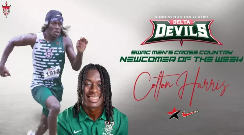 Mississippi Valley State’s Colton Harris Named SWAC Cross Country Newcomer of the Week Colton Harris Earns SWAC Men’s Cross Country Newcomer of the Week Honors