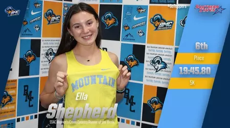 Blue Mountain Christian’s Ella Shepherd Named SSAC Women’s Cross Country Runner of the Week Shepherd named SSAC Women’s Cross Country Runner of the Week