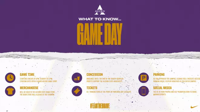 Alcorn State Hosts Texas Southern in Home Football Game Saturday KNOW BEFORE YOU GO...