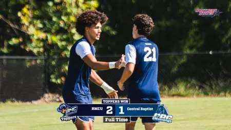 Blue Mountain Christian Men’s Soccer beats Central Baptist 2-1 Toppers defend The Summit with 2-1 win over Central Baptist