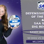 Millsaps Volleyball's Sandy Bourgeois Sets SAA Record, Named Defensive Player of the Week Sandy Bourgeois Sets SAA Record, Named Defensive Athlete of the Week