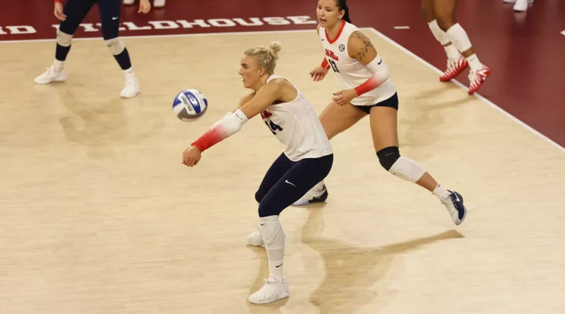 Ole Miss Volleyball Falls in Five-Set Thriller to Washington in Norman Rally Attempt Comes Up Short as Volleyball Drops Heartbreaker to Washington