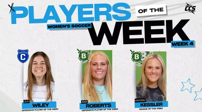 Belhaven Soccer Players Earn CCS Weekly Honors Roberts and Kessler earn CCS Weekly Honors
