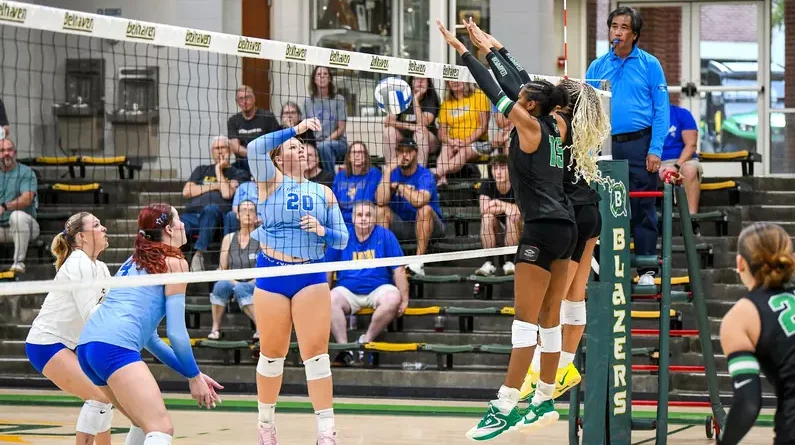 LeTourneau beats Belhaven in four sets as Davis and Robinson reach milestones Davis, Robinson Reach Career Milestones in Four-Set Loss at LeTourneau
