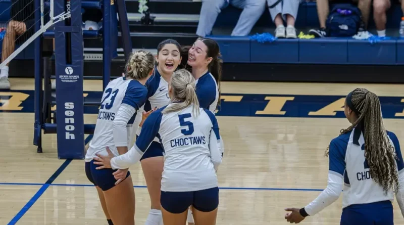 Mississippi Christian Sweeps Union in Three Sets Volleyball: Choctaws Earn 3-0 Sweep of Union at Home