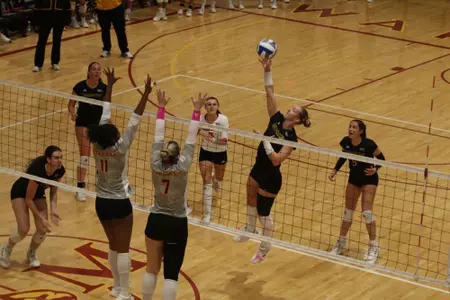 Southern Miss rallies past ULM in four-set volleyball win Southern Miss Rallies Past ULM in Four-Set Victory