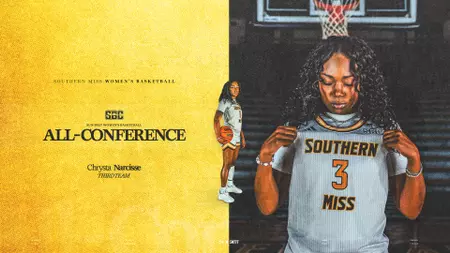 Narcisse Named to Preseason All-Sun Belt Team; Southern Miss Tied for Seventh Narcisse Earns Preseason All-Sun Belt Honors, Lady Eagles Picked Tied for Seventh