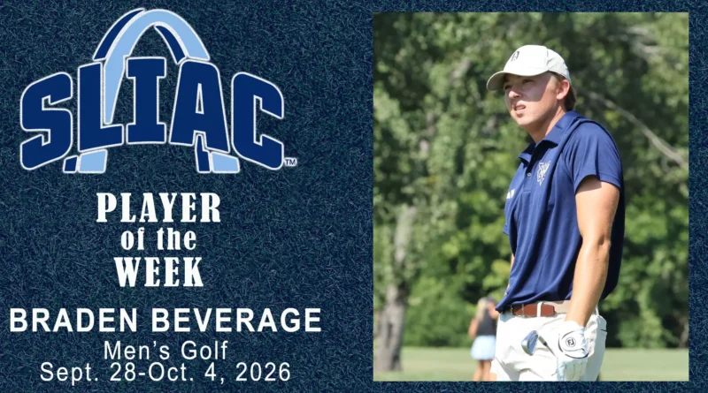 Braden Beverage Named SLIAC Men’s Golfer of the Week Hot Beverage earns SLIAC Men’s Golfer of the Week honor
