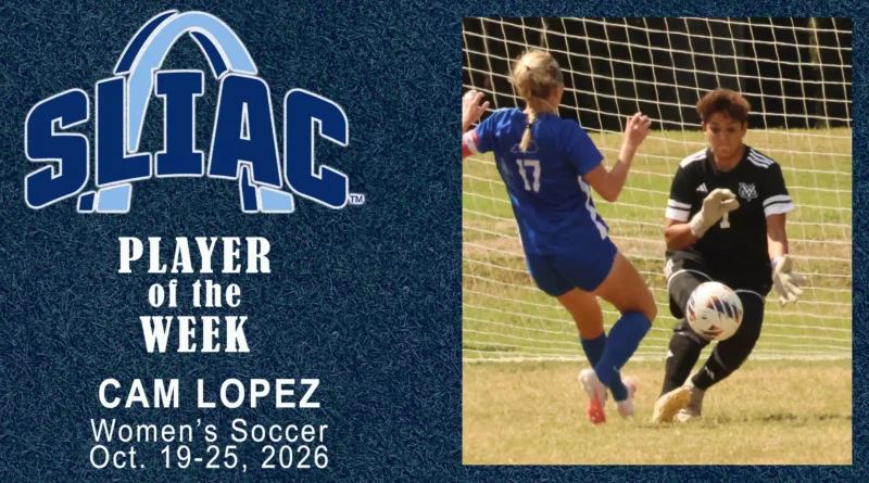 Cam Lopez earns SLIAC women’s soccer weekly honor Lopez nets SLIAC weekly honor