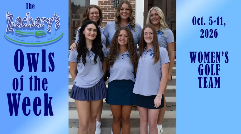 Women’s Golf Team Earns Record Finish at SLIAC Championships ZACHARY'S OWL OF THE WEEK: The Women's Golf Team
