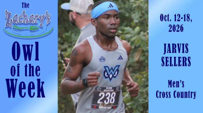 Jarvis Sellers Named Zachary’s Owl of the Week THE ZACHARY'S OWL OF THE WEEK: Jarvis Sellers