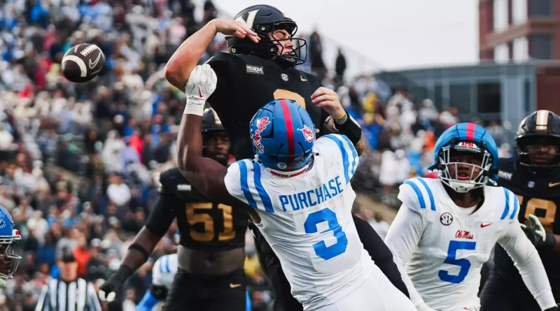 No. 9 Ole Miss football beats Vanderbilt on the road No. 9 Football Cruises Past Vanderbilt On The Road